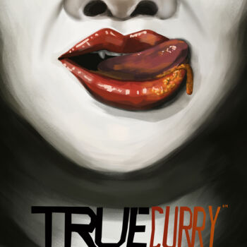 Digital Arts titled "True Curry" by Jahow See (ParoPop), Original Artwork, Screenprinting