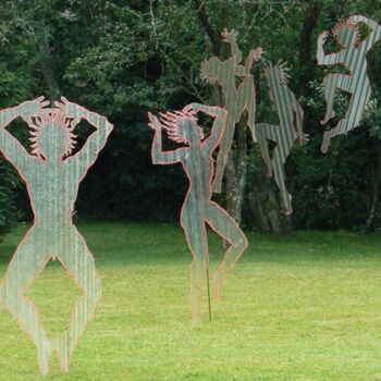 Installazione intitolato "55 ombres à Journan…" da Pascal Borgo, Opera d'arte originale, Persone e corpi