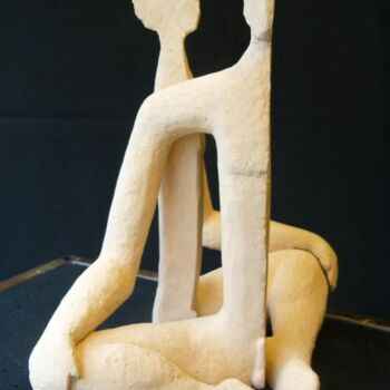 Sculpture titled "2 égal 1" by Pascal Borgo, Original Artwork