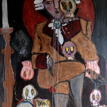 Pintura titulada "QUE LA FÊTE CONTINUE" por Pascal Briba, Obra de arte original, Acrílico