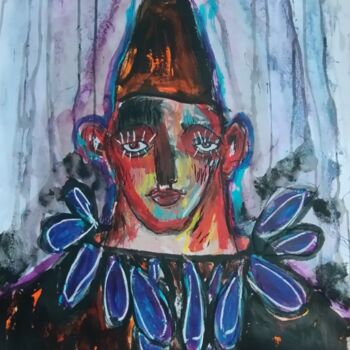 Painting titled "CLOWNERIE" by Pascal Briba, Original Artwork, Acrylic