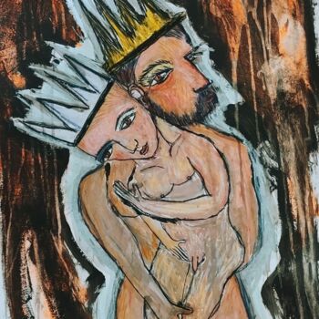 Peinture intitulée "JOSEPH et FILS" par Pascal Briba, Œuvre d'art originale, Acrylique