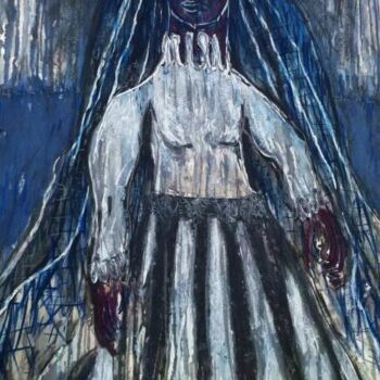 Pittura intitolato "Mariée fantôme" da Pascal Briba, Opera d'arte originale, Acrilico
