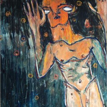 Painting titled "hymne à l'aurore" by Pascal Briba, Original Artwork, Acrylic