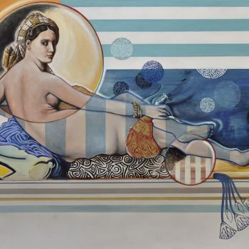 Malarstwo zatytułowany „Sirène” autorstwa Pascal Buffard, Oryginalna praca, Olej