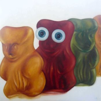 Peinture intitulée "Glucides" par Pascal Buffard, Œuvre d'art originale