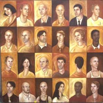 Peinture intitulée "Identités" par Pascal Buffard, Œuvre d'art originale