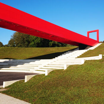Photographie intitulée "Red bridge side" par Pascal Carro (PKRO), Œuvre d'art originale, Photographie non manipulée
