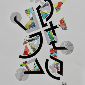 Dessin intitulée "20 125 Cadres de vie" par Pascal Cavalli, Œuvre d'art originale, Encre