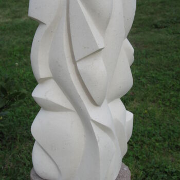 雕塑 标题为“761 Douceur” 由Pascal Cavalli, 原创艺术品, 石