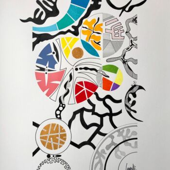 Картина под названием "24 008 Liaisons" - Pascal Cavalli, Подлинное произведение искусства, Акрил