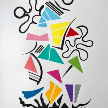 Malarstwo zatytułowany „24 010 Simplice” autorstwa Pascal Cavalli, Oryginalna praca, Akryl