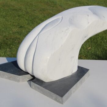Sculpture intitulée "1206 marbre de Carr…" par Pascal Cavalli, Œuvre d'art originale, Pierre