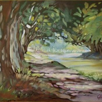 Painting titled "Canal du Midi" by Pascal Chanier, Original Artwork