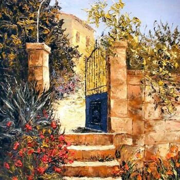 Peinture intitulée "Le portail" par Pascal Clus, Œuvre d'art originale