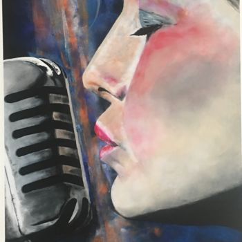 Painting titled "SING FOR YOU" by Pascal Feriault, Original Artwork, Acrylic