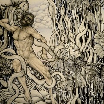 Pintura intitulada "Laocoon" por Pascal Héranval, Obras de arte originais