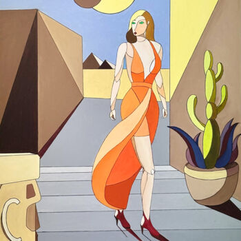 Painting titled "VENUS AND THE ECLIP…" by Pascal Hervé, Original Artwork, Oil