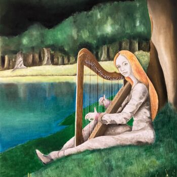 Pintura titulada "Suite irlandaise" por Pascal Herve, Obra de arte original, Oleo Montado en Bastidor de camilla de madera