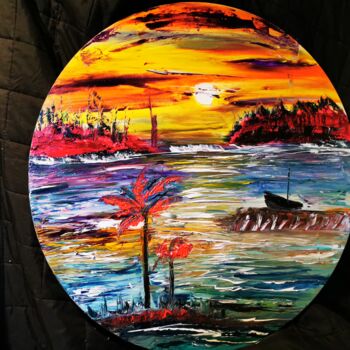 제목이 "reflections seascape"인 미술작품 Pascal Jung로, 원작, 기름