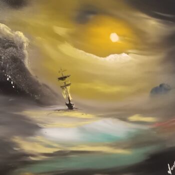 "Poseidon #2022" başlıklı Tablo Pascal Jung tarafından, Orijinal sanat, Petrol