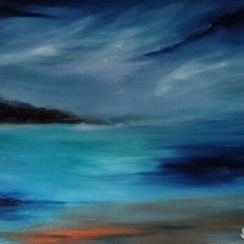 Картина под названием "Sunset on north" - Pascal Jung, Подлинное произведение искусства, Масло