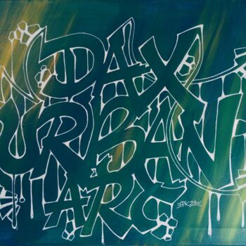 Painting titled "Graffiti-Art - "DAX…" by Pascal Kowalewski (PK29), Original Artwork, Acrylic Mounted on Wood Stretcher frame