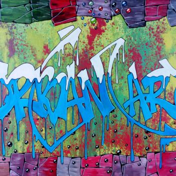 Pittura intitolato "Urban-Art Graffiti…" da Pascal Kowalewski (PK29), Opera d'arte originale, Acrilico Montato su Telaio per…