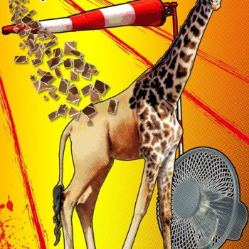 Arts numériques intitulée "Girafe" par Pascal Lenoble, Œuvre d'art originale