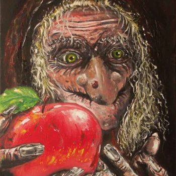 Peinture intitulée "La marchande de pom…" par Pascal Lenoble, Œuvre d'art originale, Huile