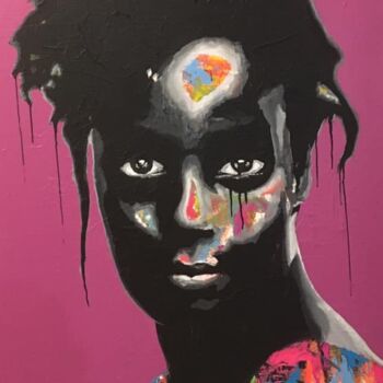 Peinture intitulée "Soraya" par Pascal Petit, Œuvre d'art originale, Acrylique