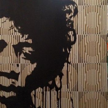 Painting titled "Hendrix psychédéliq…" by Pascal Petit, Original Artwork, Acrylic