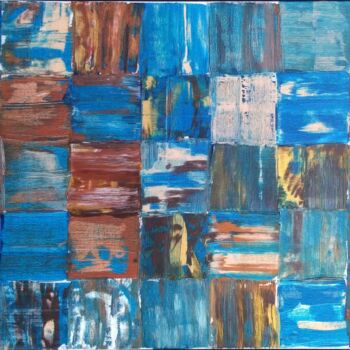 Pintura intitulada "choc'o'blue" por Pascal Piguel, Obras de arte originais, Acrílico