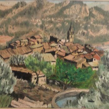 Painting titled "Le Broc. Alpes Mmes" by Pascal Roubaud, Original Artwork, Oil