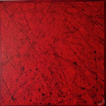 Peinture intitulée "RED 2018" par Pascal Russi (PRussi), Œuvre d'art originale, Acrylique