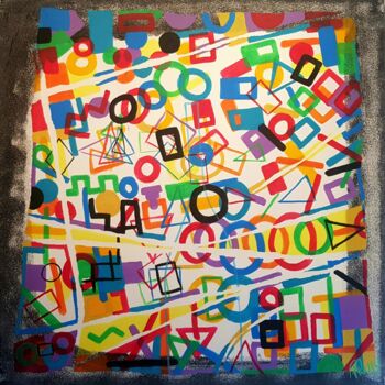Painting titled "11-Confinement - Ad…" by Pascal Russi (PRussi), Original Artwork, Acrylic
