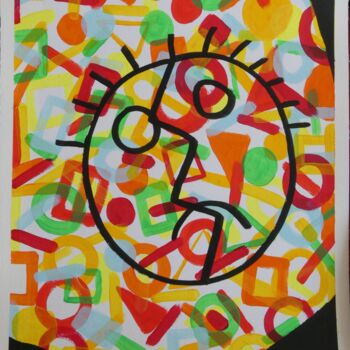 Painting titled "3 -VIRUS" by Pascal Russi (PRussi), Original Artwork, Acrylic