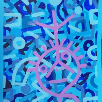 Painting titled "6. Virus 2020 et ap…" by Pascal Russi (PRussi), Original Artwork, Acrylic