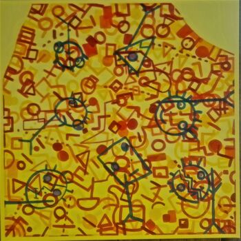 Painting titled "8. Virus 2020 et ap…" by Pascal Russi (PRussi), Original Artwork, Acrylic