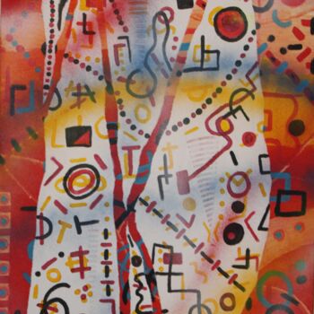 Painting titled "Confinement -3" by Pascal Russi (PRussi), Original Artwork, Acrylic