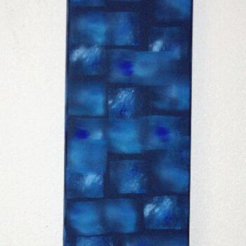 Peinture intitulée "La danse des bleus" par Pascal Russi (PRussi), Œuvre d'art originale, Huile