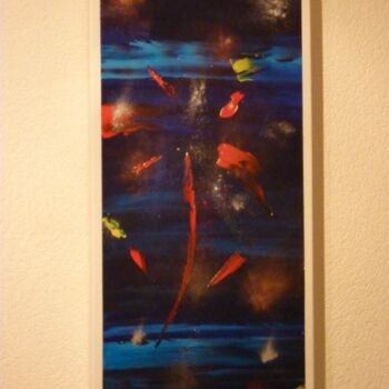 Painting titled "Folie nocturne" by Pascal Russi (PRussi), Original Artwork, Oil