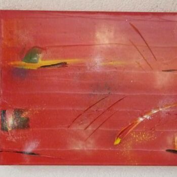 Painting titled "La fuite" by Pascal Russi (PRussi), Original Artwork, Oil