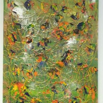 Malerei mit dem Titel "Oh vert dose" von Pascal Russi (PRussi), Original-Kunstwerk, Öl