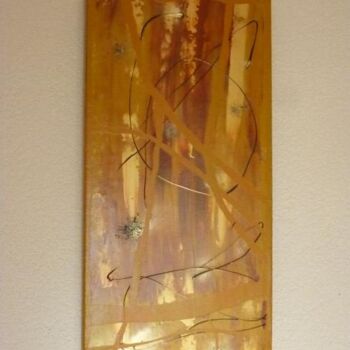 Картина под названием "L'arbre d'or" - Pascal Russi (PRussi), Подлинное произведение искусства, Масло