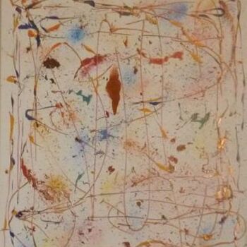 Pintura titulada "La danse des pollens" por Pascal Russi (PRussi), Obra de arte original, Oleo