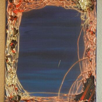 Malerei mit dem Titel "Symphonie nocturne" von Pascal Russi (PRussi), Original-Kunstwerk, Öl