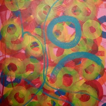 Peinture intitulée "Ha!!!Les ananas 2014" par Pascal Russi (PRussi), Œuvre d'art originale, Acrylique Monté sur Châssis en b…