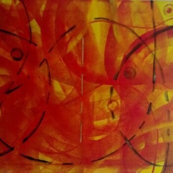 Peinture intitulée "Duo au soleil." par Pascal Russi (PRussi), Œuvre d'art originale, Acrylique