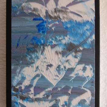 Malerei mit dem Titel "Série bleus, L'envo…" von Pascal Russi (PRussi), Original-Kunstwerk, Acryl